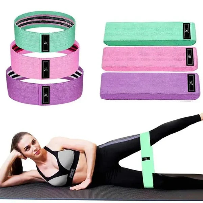 Набір тканинних гумок для фітнесу Resistance Band (3 шт)