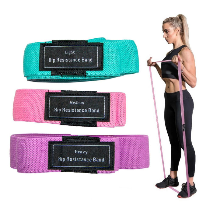 Набір тканинних гумок для фітнесу Resistance Band (3 шт)