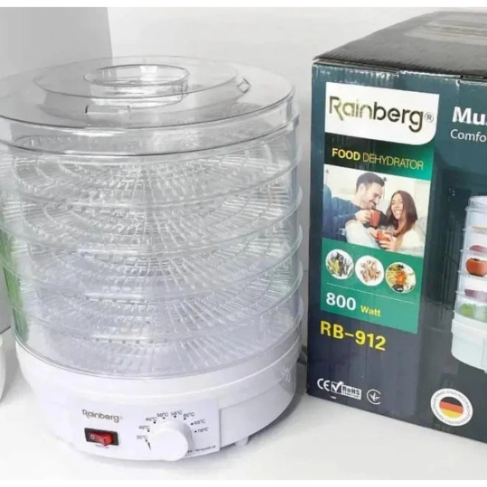 Сушарка для овочів і фруктів Rainberg RB-912 800 Вт