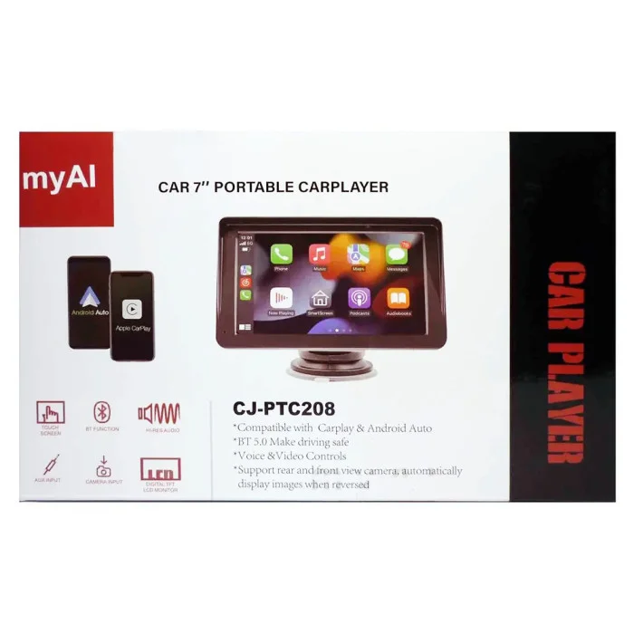 Портативный экран 7-дюймовый с Carplay CJ-PTC 208