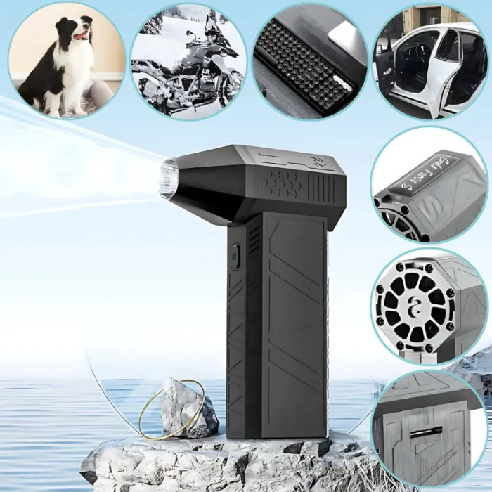 Повітродувка акумуляторна турбовентилятора З НАСАДКАМИ AND XL-1716