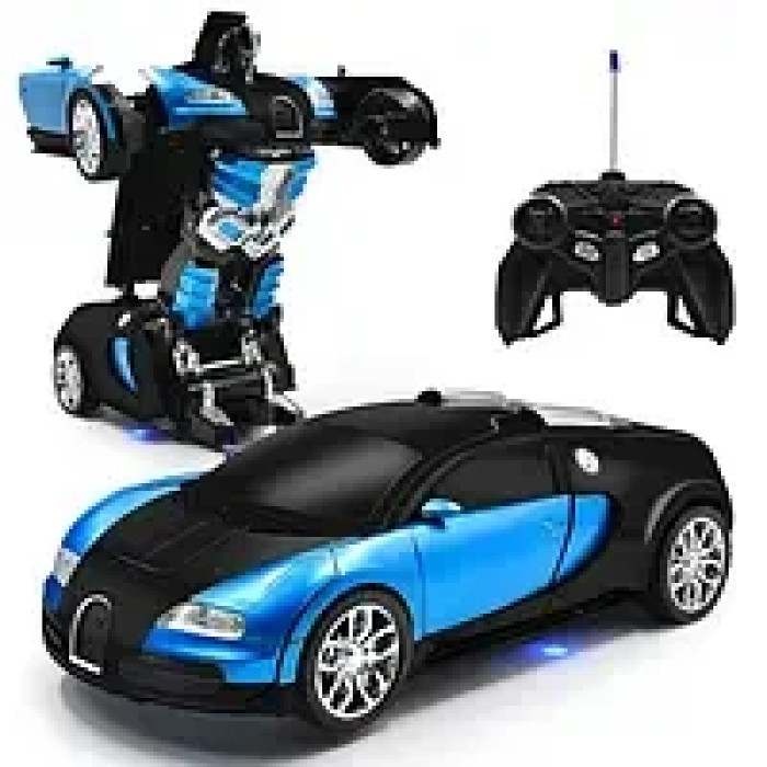 Трансформер машинка Bugatti Car Robot TT663 (БІЛЬША!) 30 СМ