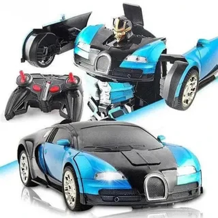 Трансформер машинка Bugatti Car Robot TT663 (БІЛЬША!) 30 СМ