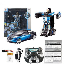 Трансформер машинка Bugatti Car Robot TT663 (БІЛЬША!) 30 СМ