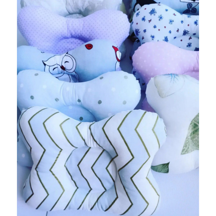 Ортопедическая подушка бабочка для младенцев