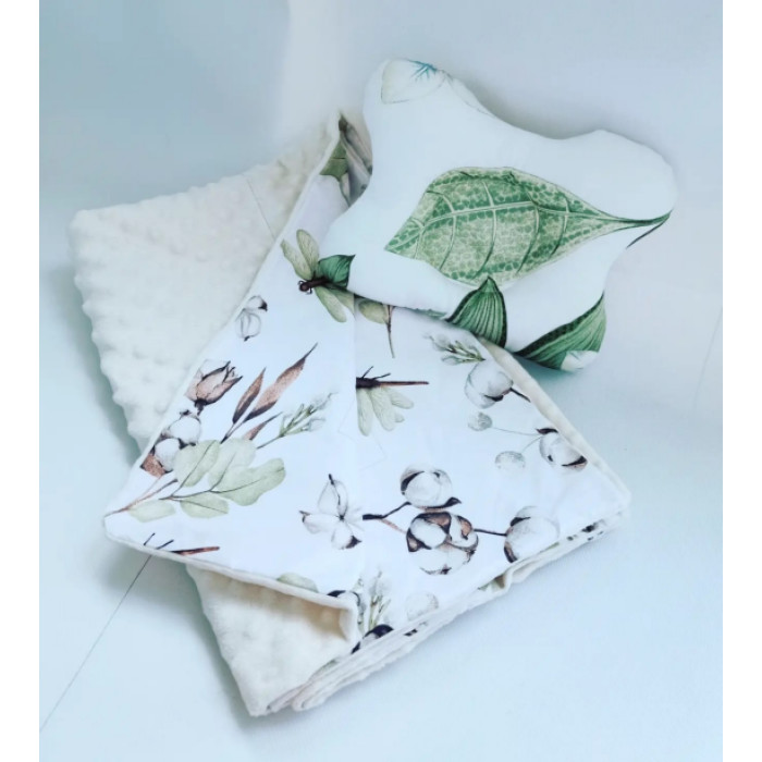 Двосторонній плюшевий дитячий плед 80*100 см