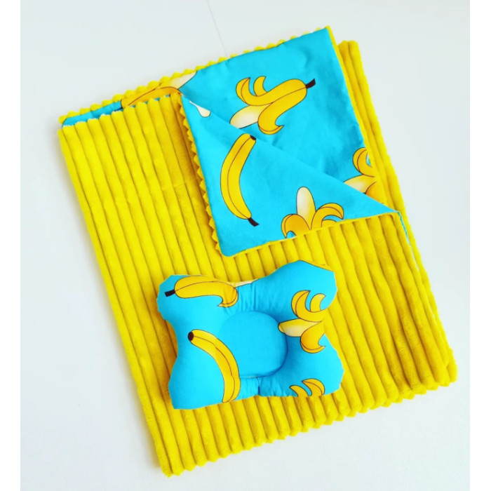 Двосторонній плюшевий дитячий плед 80*100 см