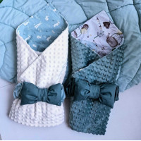 Двухсторонний плюшевый детский плед 80*100 см