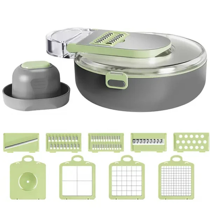 Овочерізка, подрібнювач для овочів і фруктів 9в1 Vegetable Cutter C351