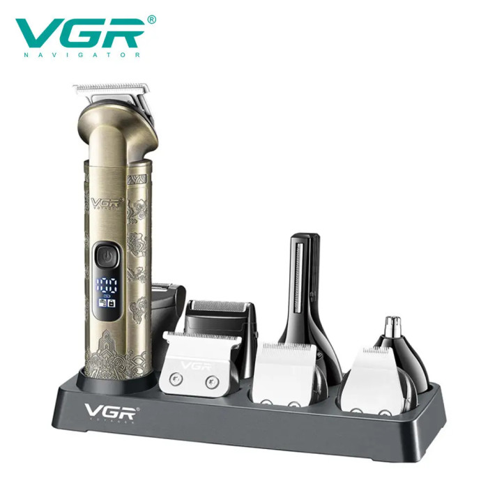 Аккумуляторная машинка для стрижки волос VGR V-110