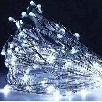 Xmas гірлянд 30 Led 3M на мідному дроті (Крапля роси) біла від батарейок + USB