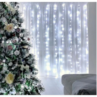 Xmas гірлянда 320 LED (Водоспад 3M*2M) біла