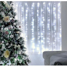 Xmas гірлянда 320 LED (Водоспад 3M*2M) біла
