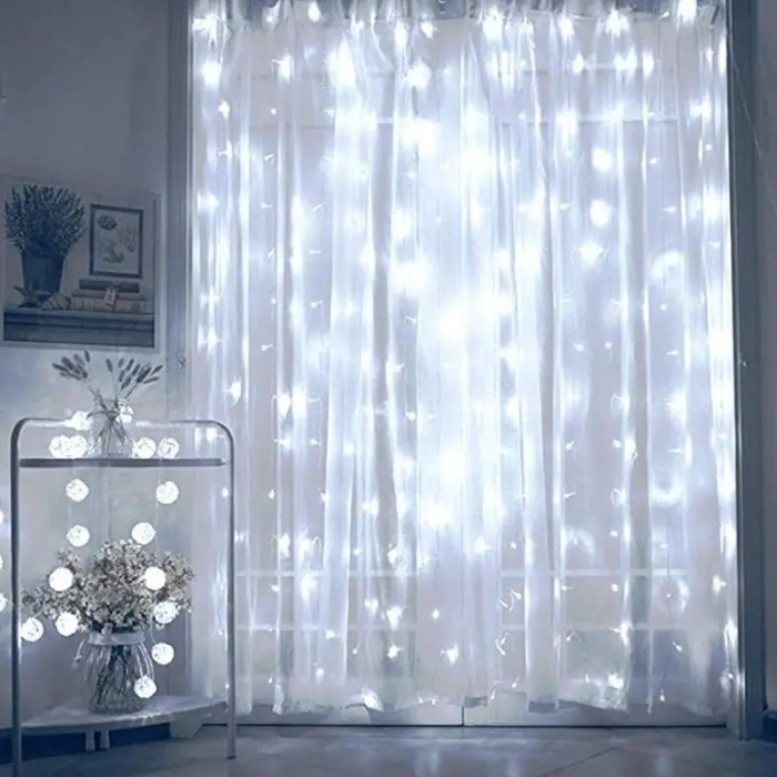 Xmas гірлянда 320 LED (Водоспад 3M*2M) біла