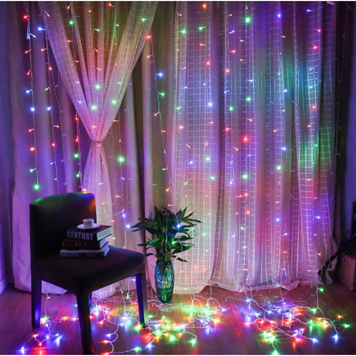 Xmas гірлянда LED (Водоспад 3M*1.5M) 240-M-2 мультиколірна