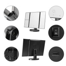 Зеркало тройное косметическое настольное Cosmetic mirror AND LY-700