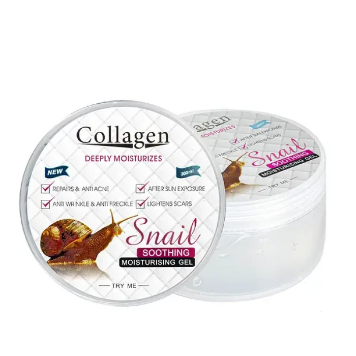 Гель для обличчя та тіла Collagen Snail 300 мл