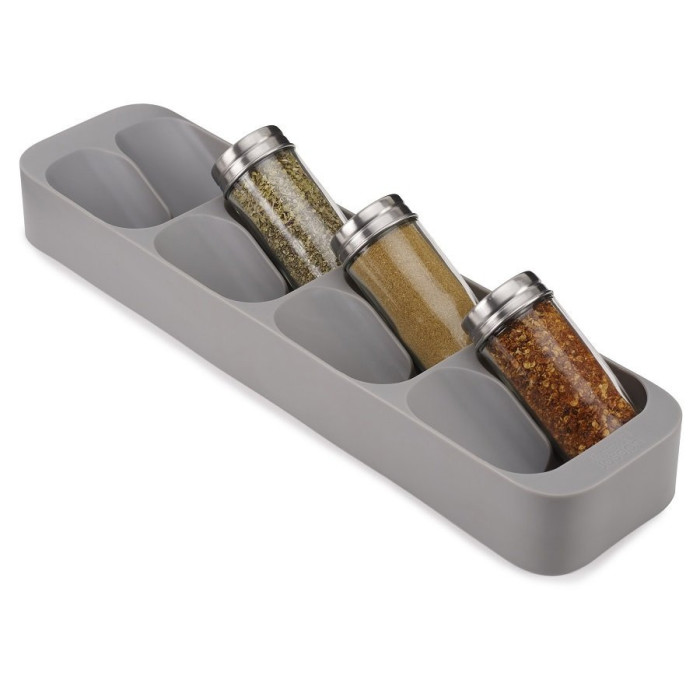 Органайзер для спецій сірий Drawer Store 8 баночок