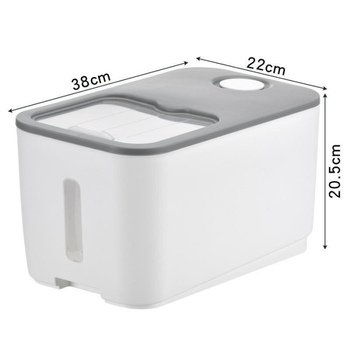 Бокс із висувною кришкою для зберігання борошна, сипучої, хімії 10kg