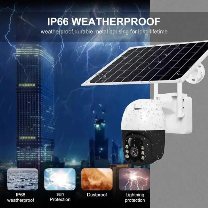 Камера відеоспостереження tp8 v380 pro solar 4G with battery