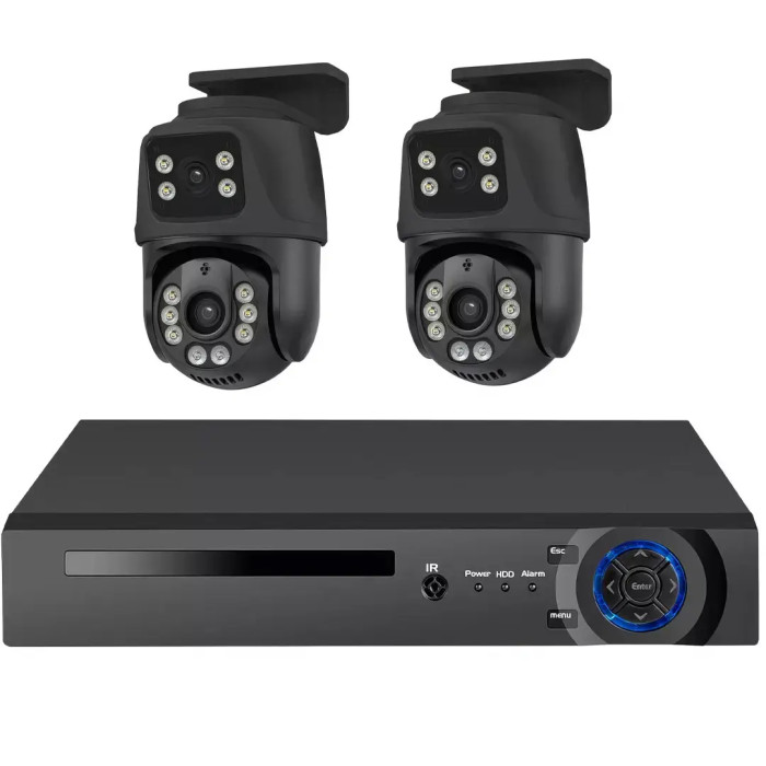 Система відеоспостереження Dvr kit 2 ch з поворотними камерами