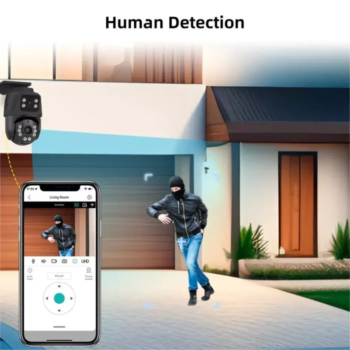 Система відеоспостереження Dvr kit 2 ch з поворотними камерами