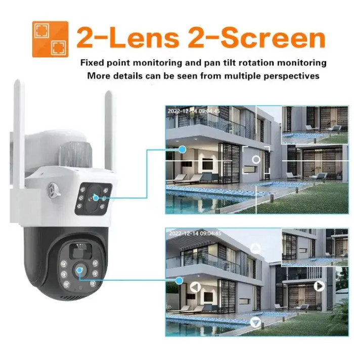 Вулична Wi-Fi камера із сонячною панеллю SOLAR V36-4G