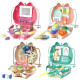 Дитячий косметичний набір сумка для макіяжу з дзеркалом Kids Pretend Toy Bag