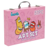 Кольорові олівці для малювання (Рожевий) Art Set, 57pc