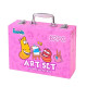 Кольорові олівці для малювання (Рожевий) Art Set, 82pc