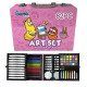 Кольорові олівці для малювання (Рожевий) Art Set, 82pc