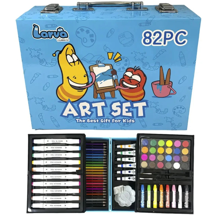 Цветные карандаши для рисования (Синий) Art Set, 82pc