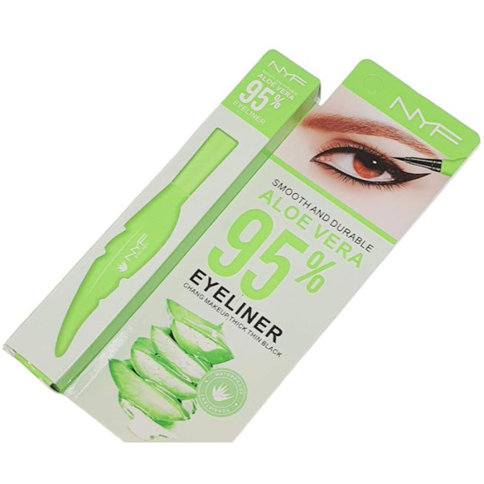 Підводка (фломастер) для очей 95% aloe vera nyf чорна