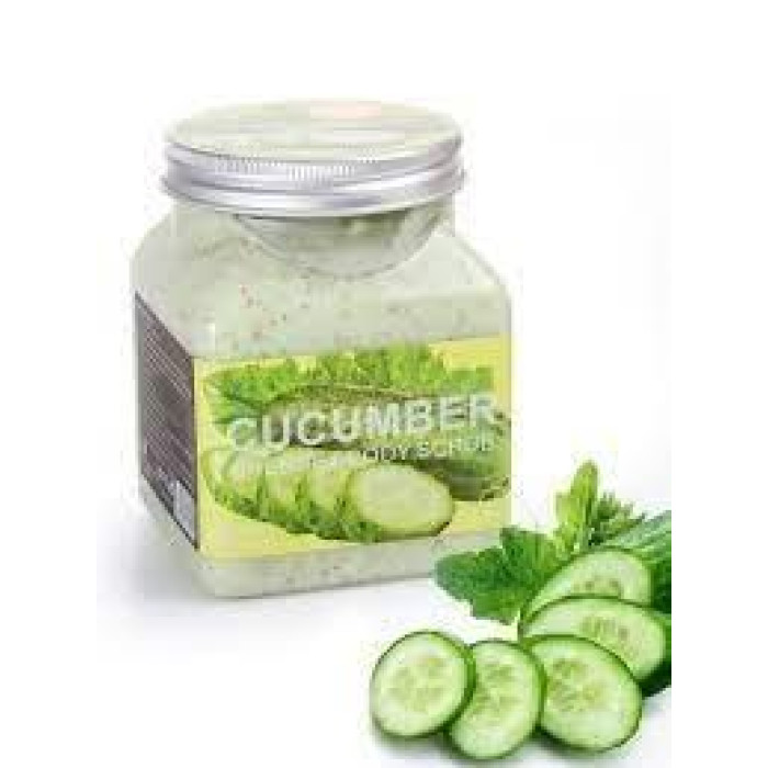 Скраб для тіла Wokali Cucumber з екстрактом огірка 350 мл