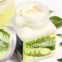 Скраб для тіла Wokali Cucumber з екстрактом огірка 350 мл