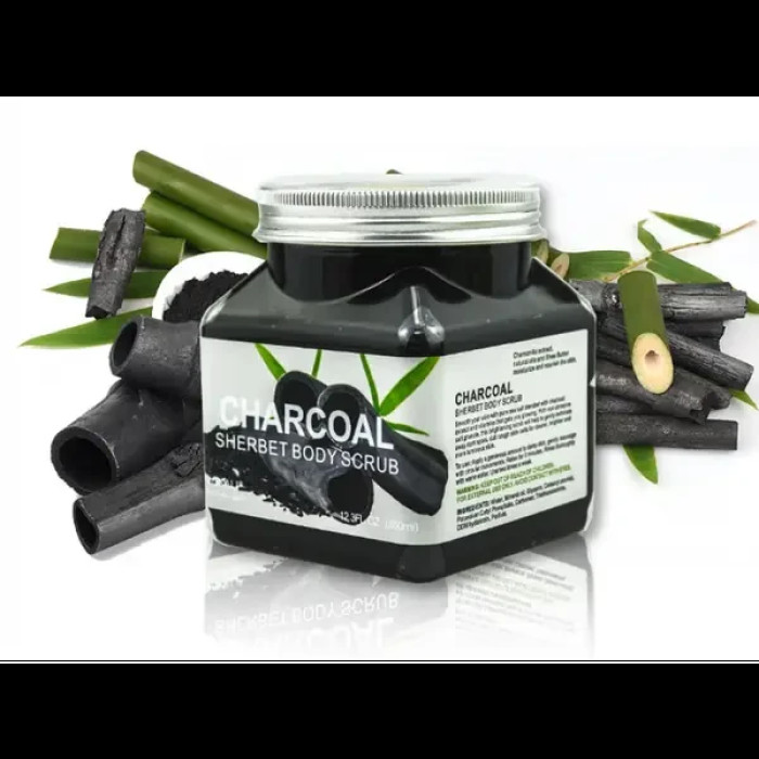 Скраб для тіла Wokali Charcoal Sherbet Body Scrub 350 мл