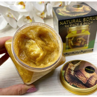 Скраб wokali natural scrub для тіла та обличчя snail 350 мл