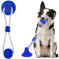 Интерактивная игрушка для собак SMT канат на присоске с мячом LK202209-60