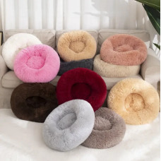 Лежанка пухнастик для котів і собак глибока. Діаметр — 50 см 622-11