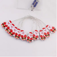 Гірлянда музична Дід Мороз USB 10 LED 2.5 м теплий білий мікс 10*20 sf-7 sf-8