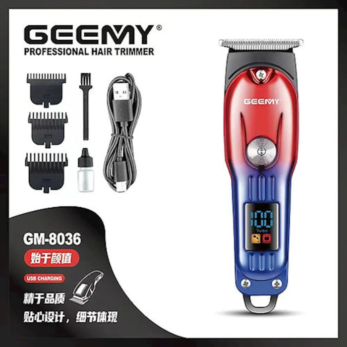 Аккумуляторная машинка для стрижки Geemy GM-8036
