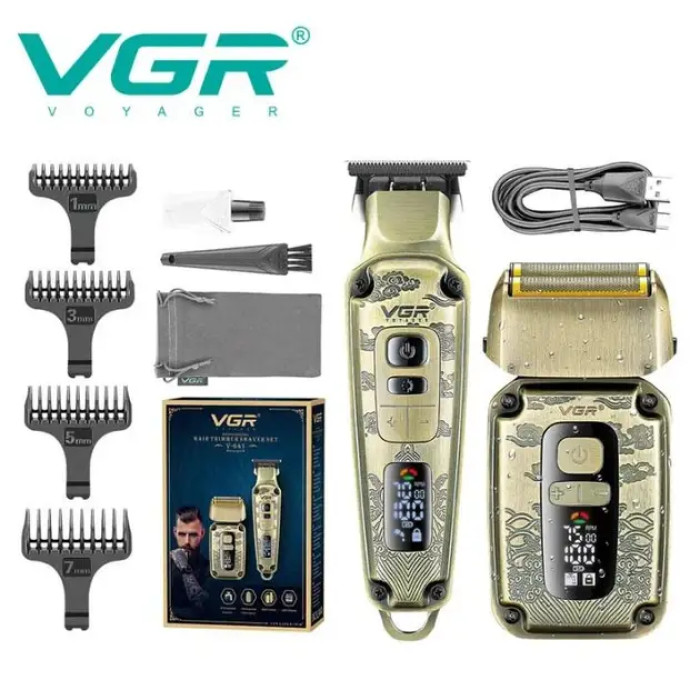 Набір для стриження волосся 2 в 1 VGR V-641