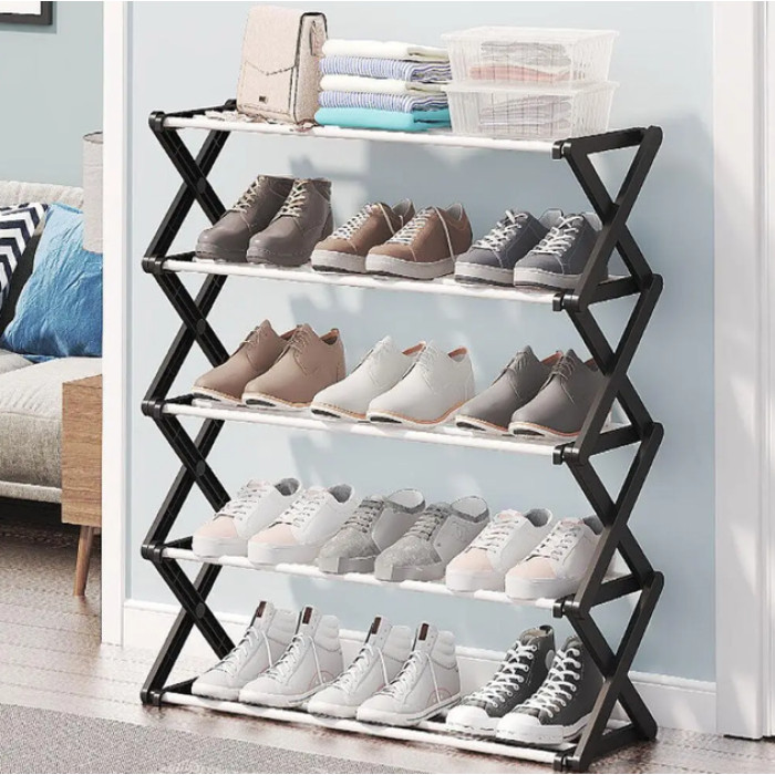 Складана полиця для взуття Shoe Rack 5 секцій (RD-9002)