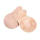 Невидимый силиконовый бюстгальтер для подтяжки груди Push Up, размер S/M, бежевый