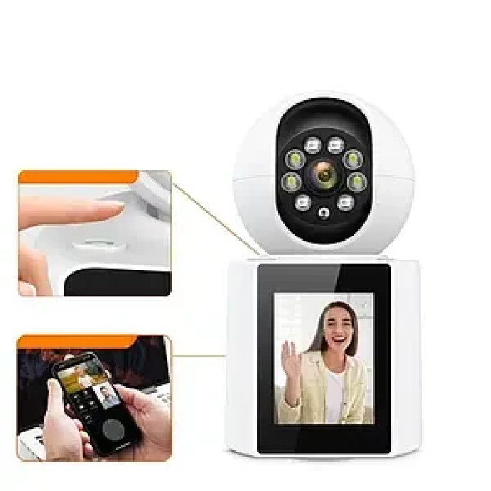 Настільна камера V1-20C, 3мп, Wi-Fi, екран 2,8', що говорить няня, ICSEE