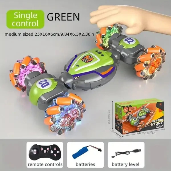 Машинка-перевертень на радіокеруванні з пультом і датчиком під руку STUNT CAR 1829-2