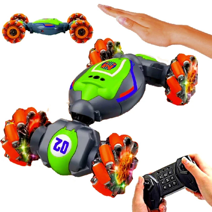 Машинка-перевертень на радіокеруванні з пультом і датчиком під руку STUNT CAR 1829-2