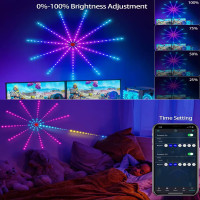 Светодиодная лента фейерверк 180LED 28Key Kit BT APP диаметр 1 м SF-9