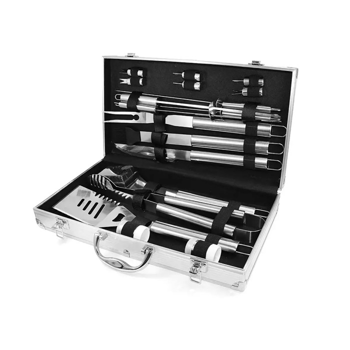 Набір для мангала 43х24х8 см BBQ Tools Set AL-18