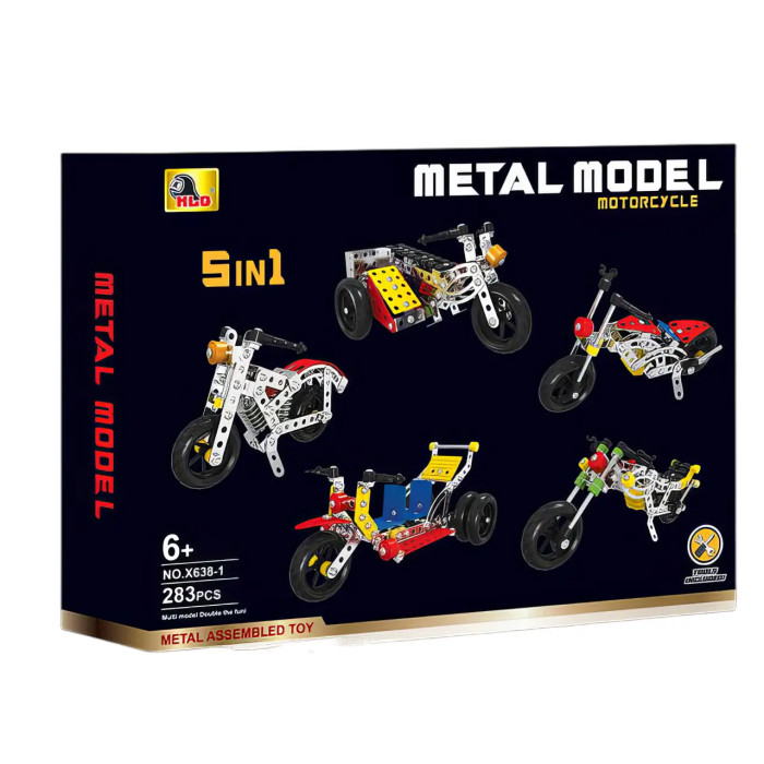 Дитячий конструктор X638-1 у формі мотоцикла 283 деталей